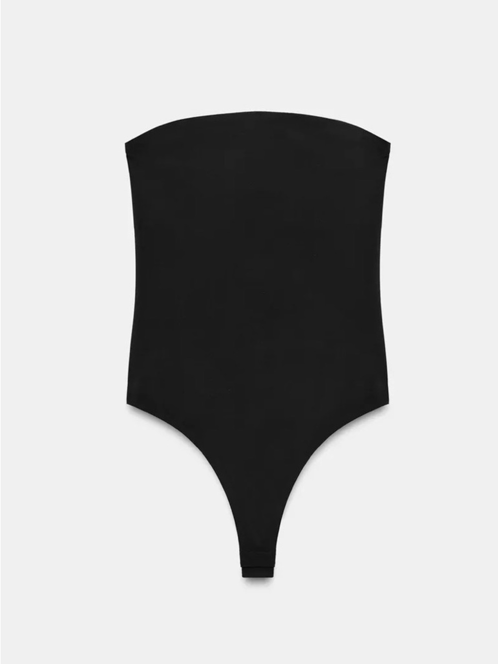 Strapless Black One-Piece Swimsuit